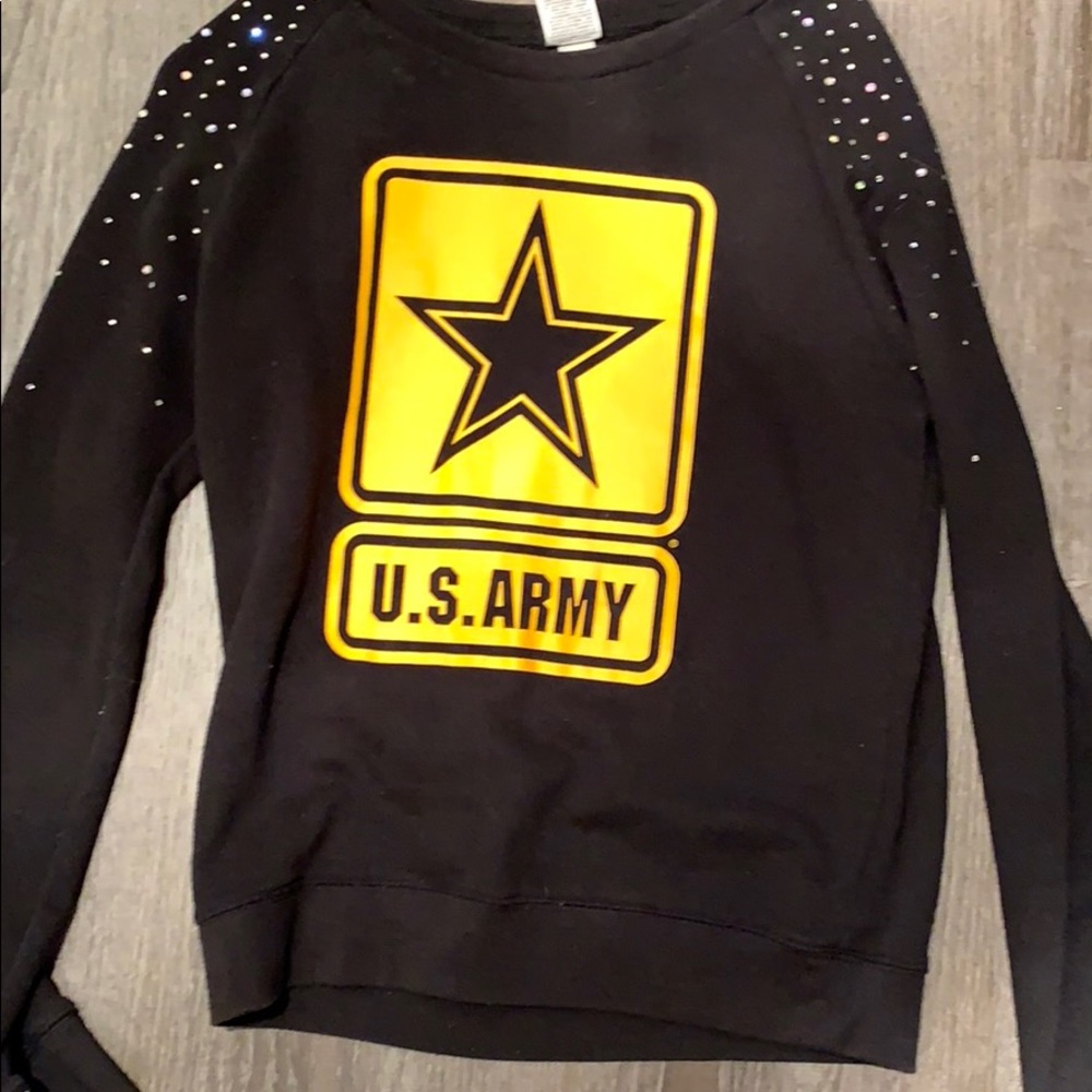 Pink VS army hoodie bling